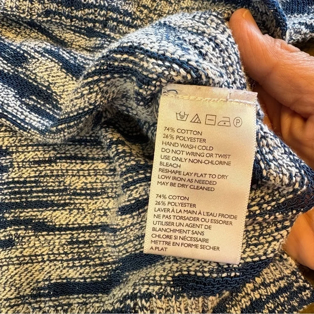 Silence+Noise Knit Sweater Oversized Blue Heather Comfy Medium Boxy